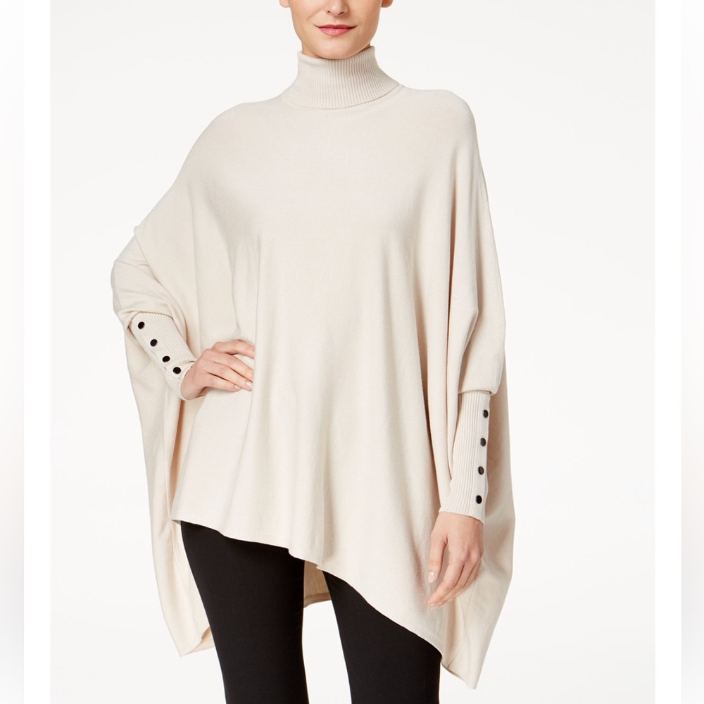 Turtleneck Poncho Sweater by Alfani